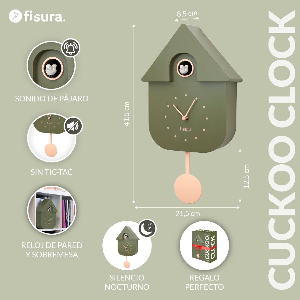 Reloj cuco “oliva”