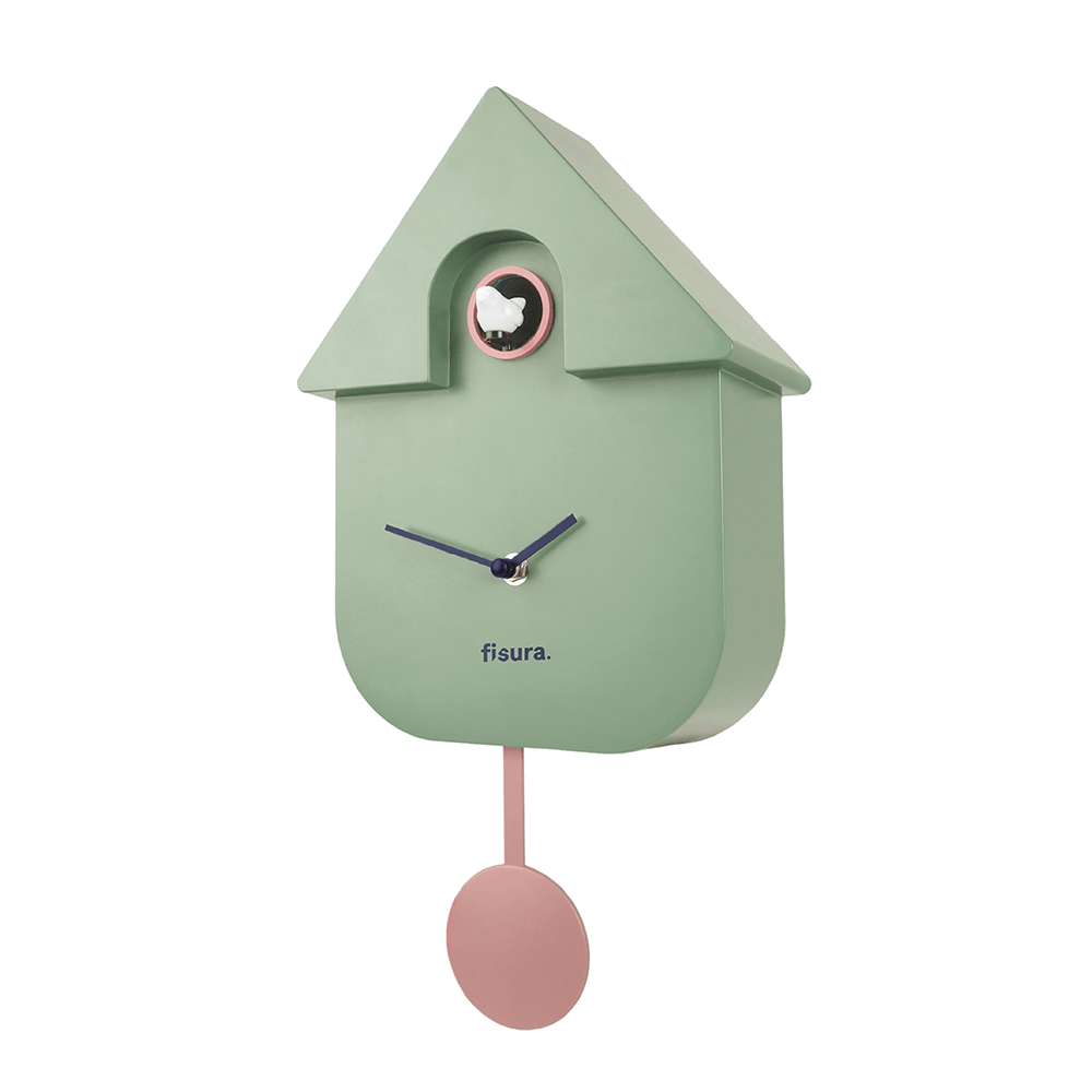 Reloj Cuco Casita Menta