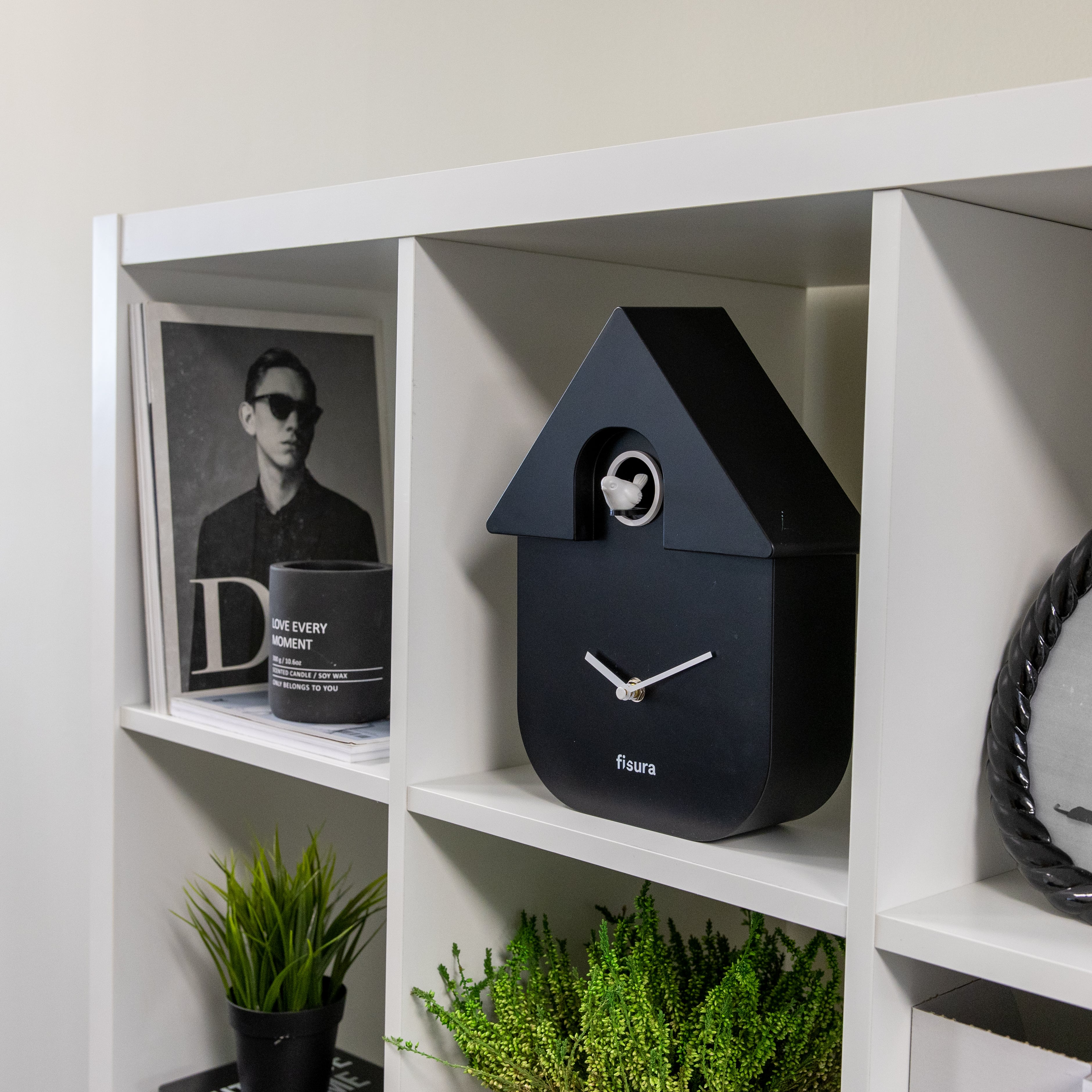 Reloj Cuco casita Negro