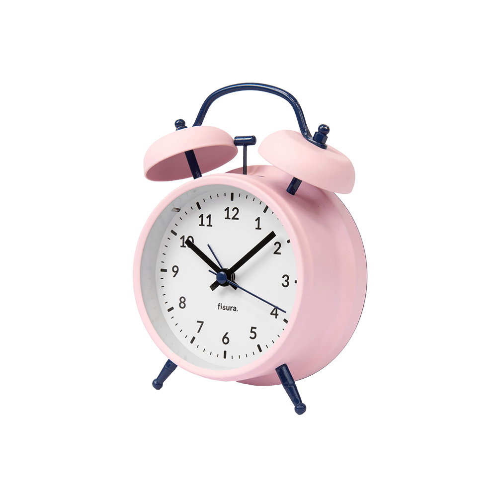 Reloj despertador Retro Rosa & Azul