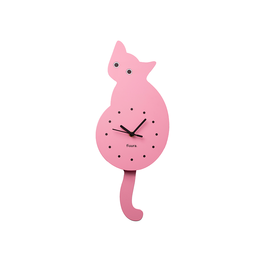 Reloj gato rosa