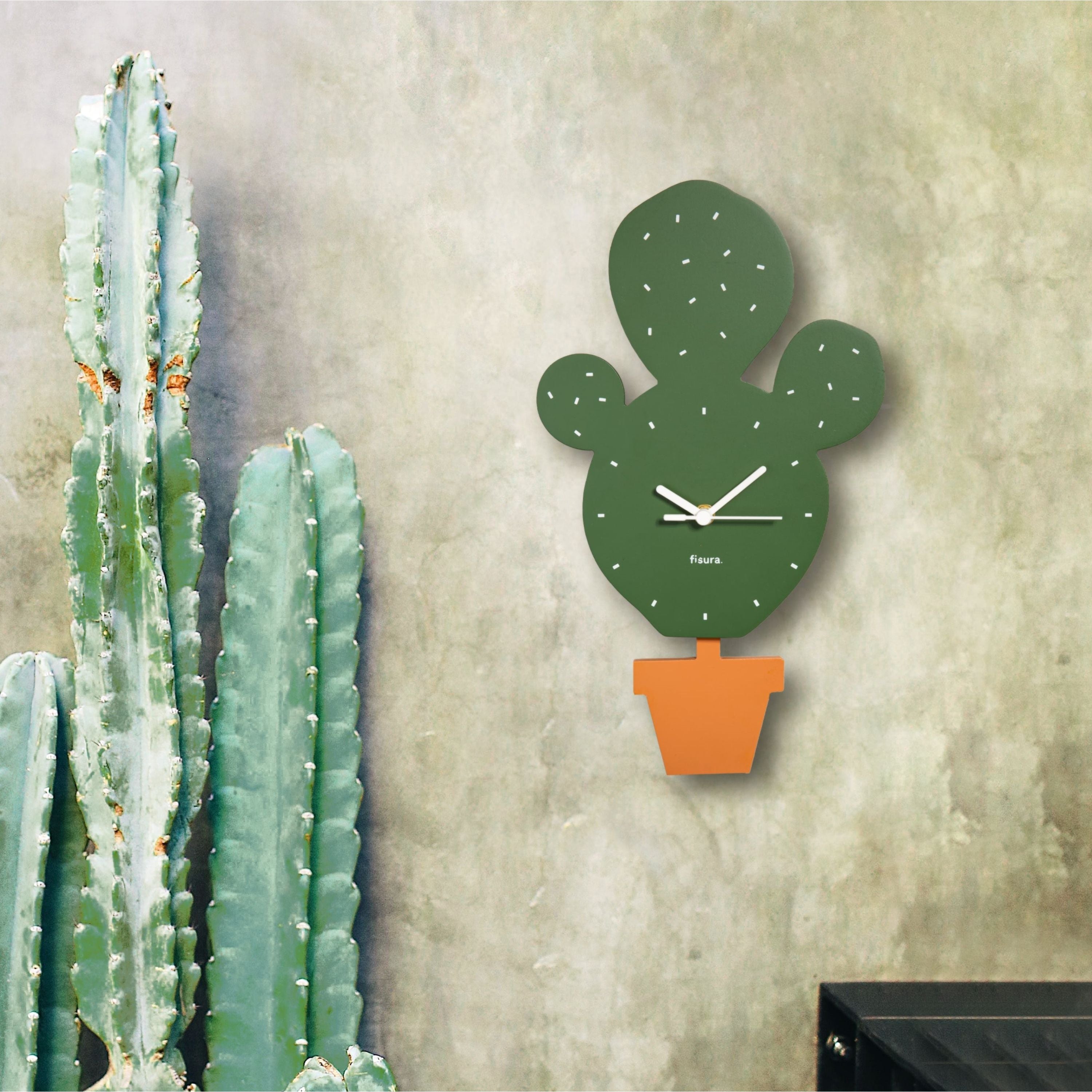 Reloj de pared “cactus”