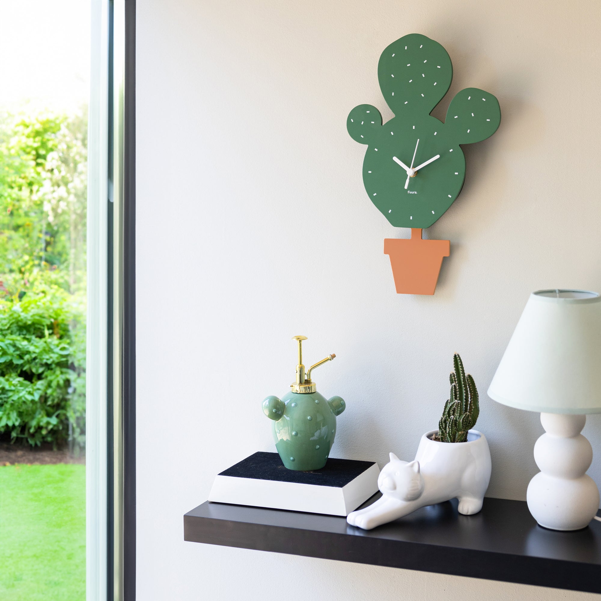 Reloj de pared “cactus”