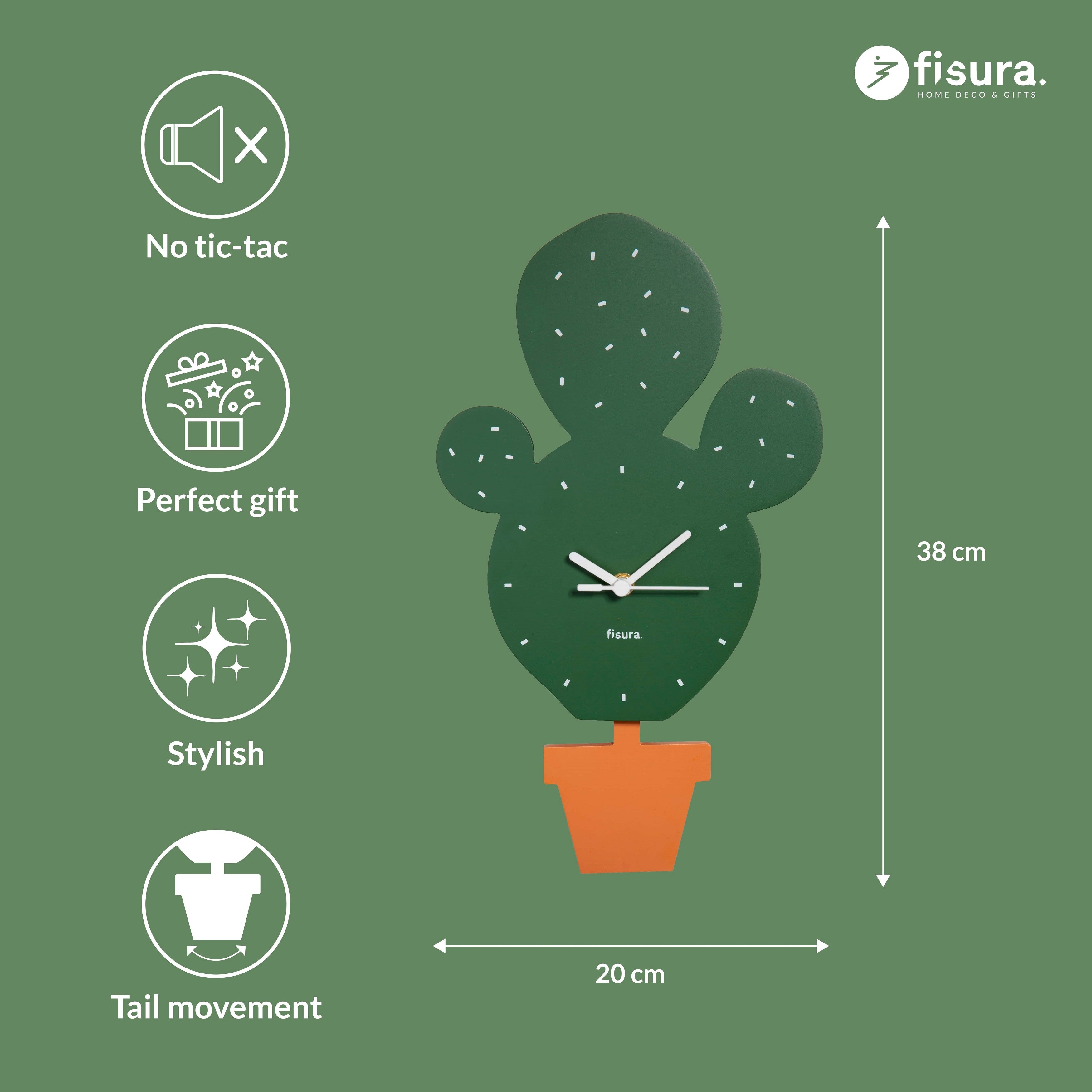 Reloj de pared “cactus”