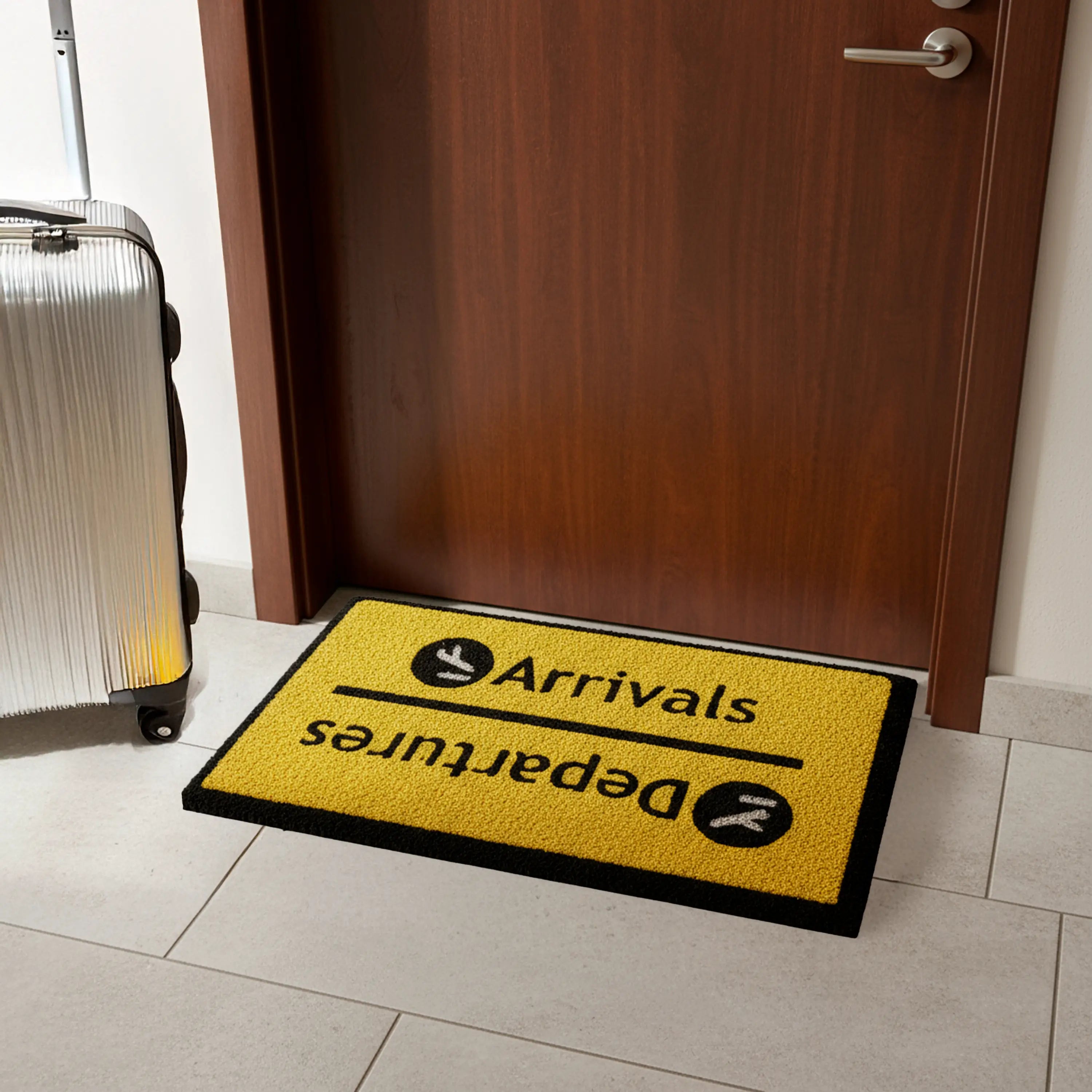 Felpudo "Arrivals/Departures"