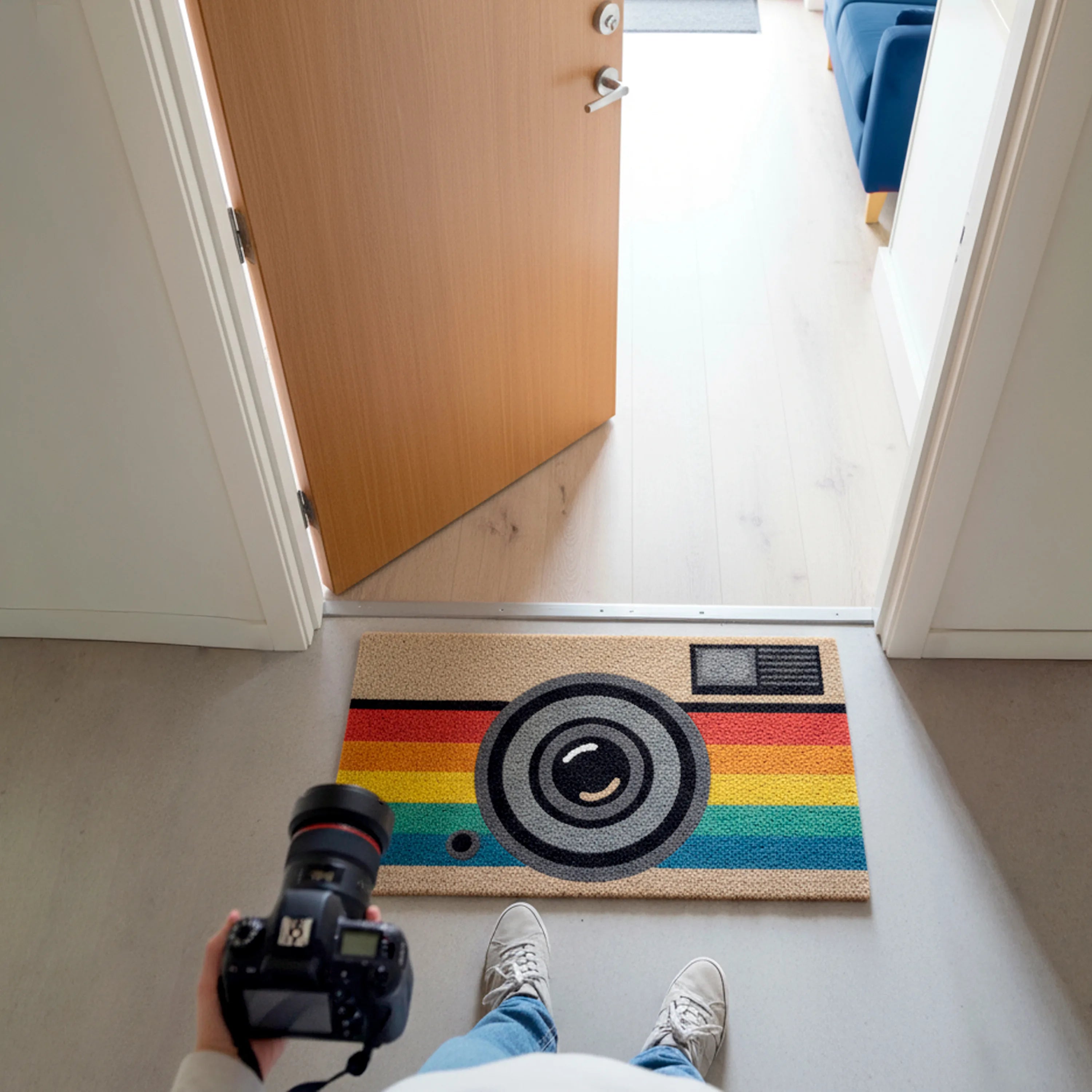 Felpudo "Cámara retro"