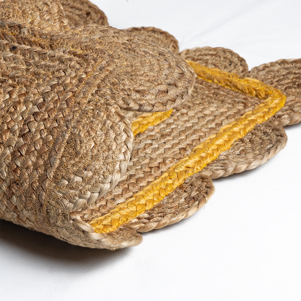 Felpudo en yute – amarillo