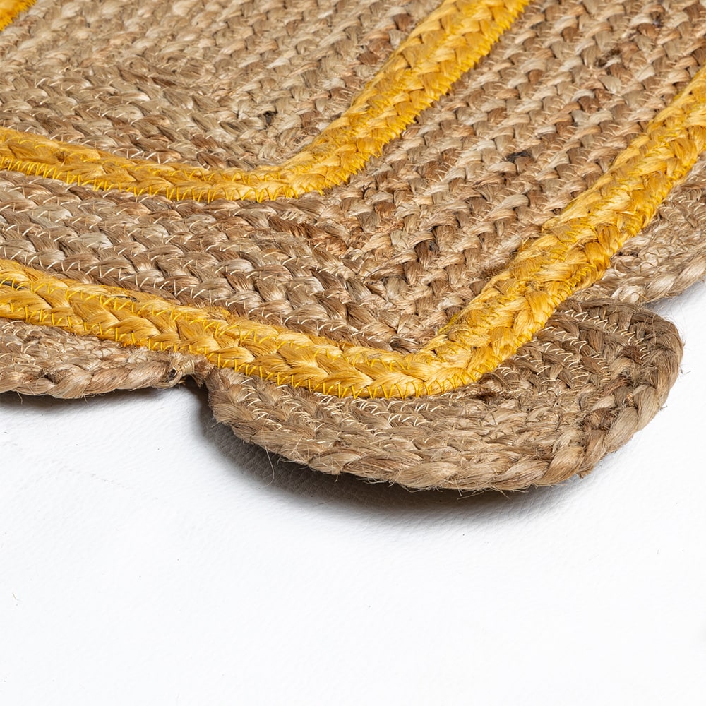 Felpudo en yute – amarillo