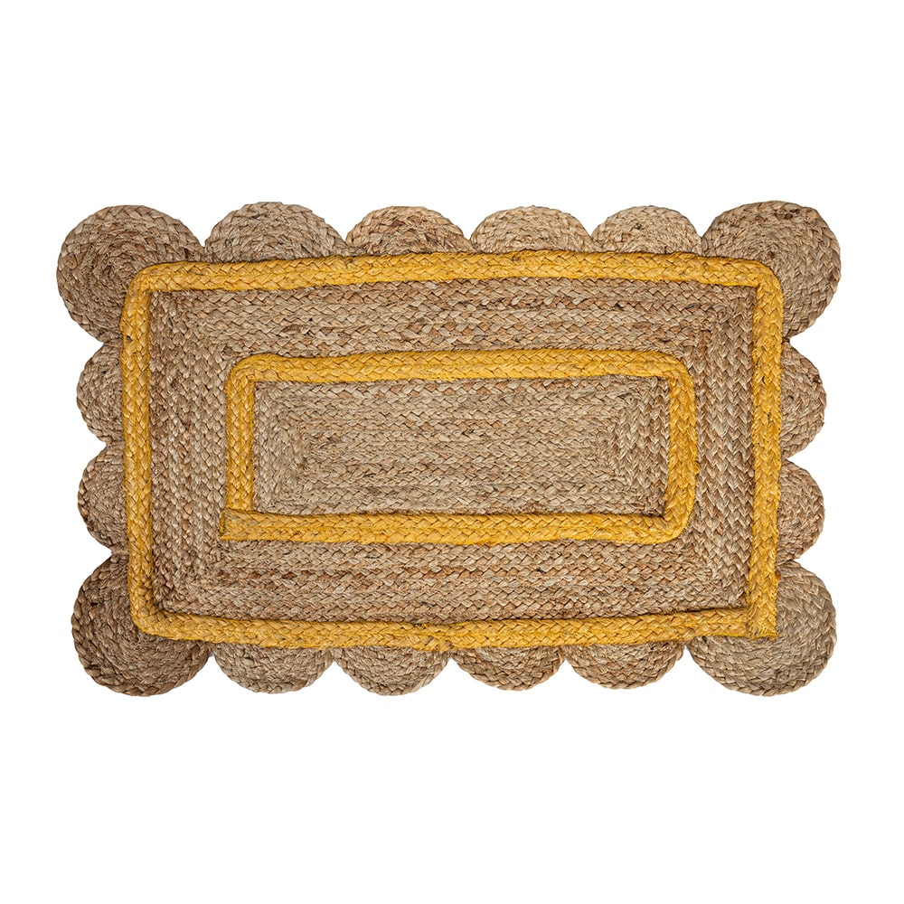 Felpudo en yute – amarillo