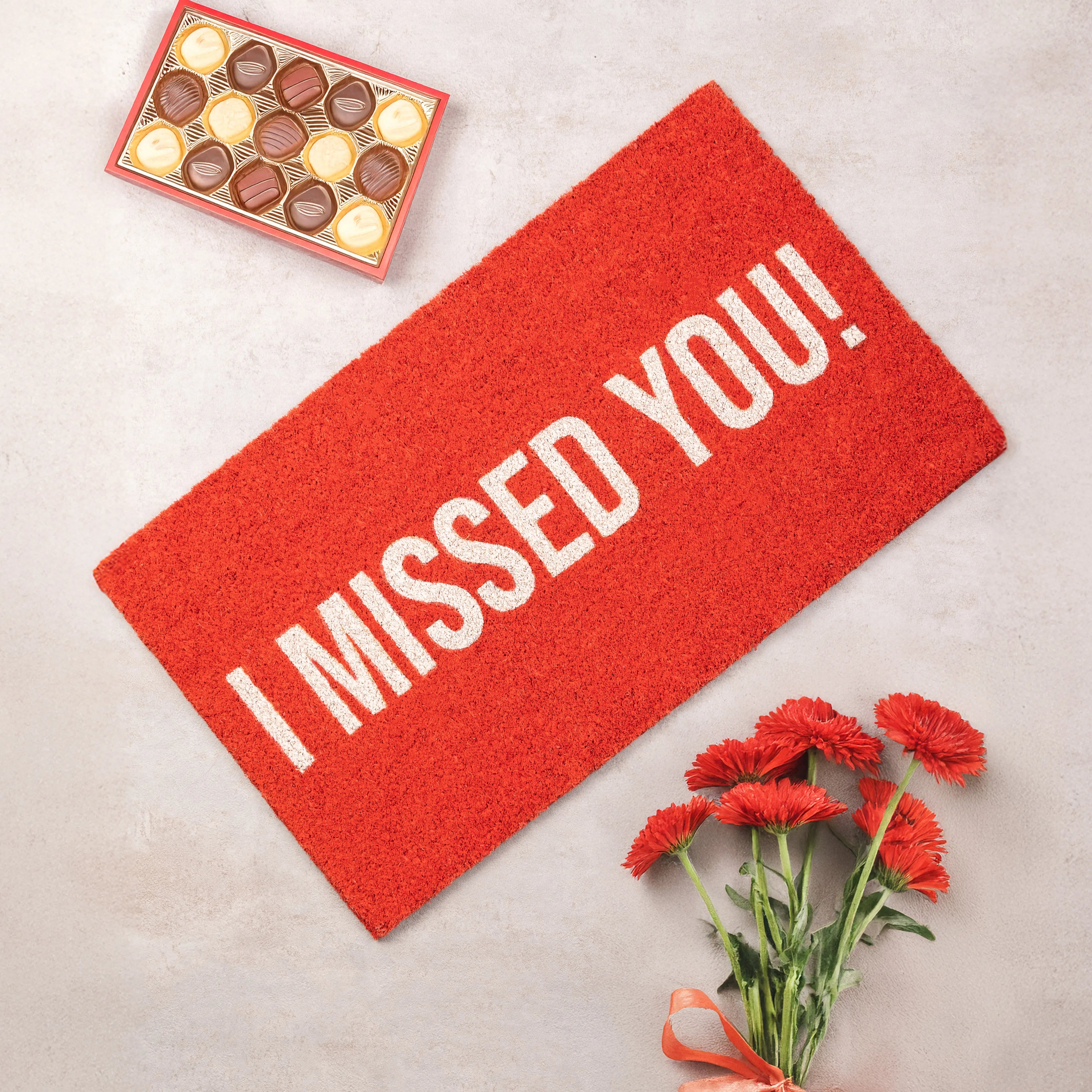 Felpudo “I missed you”