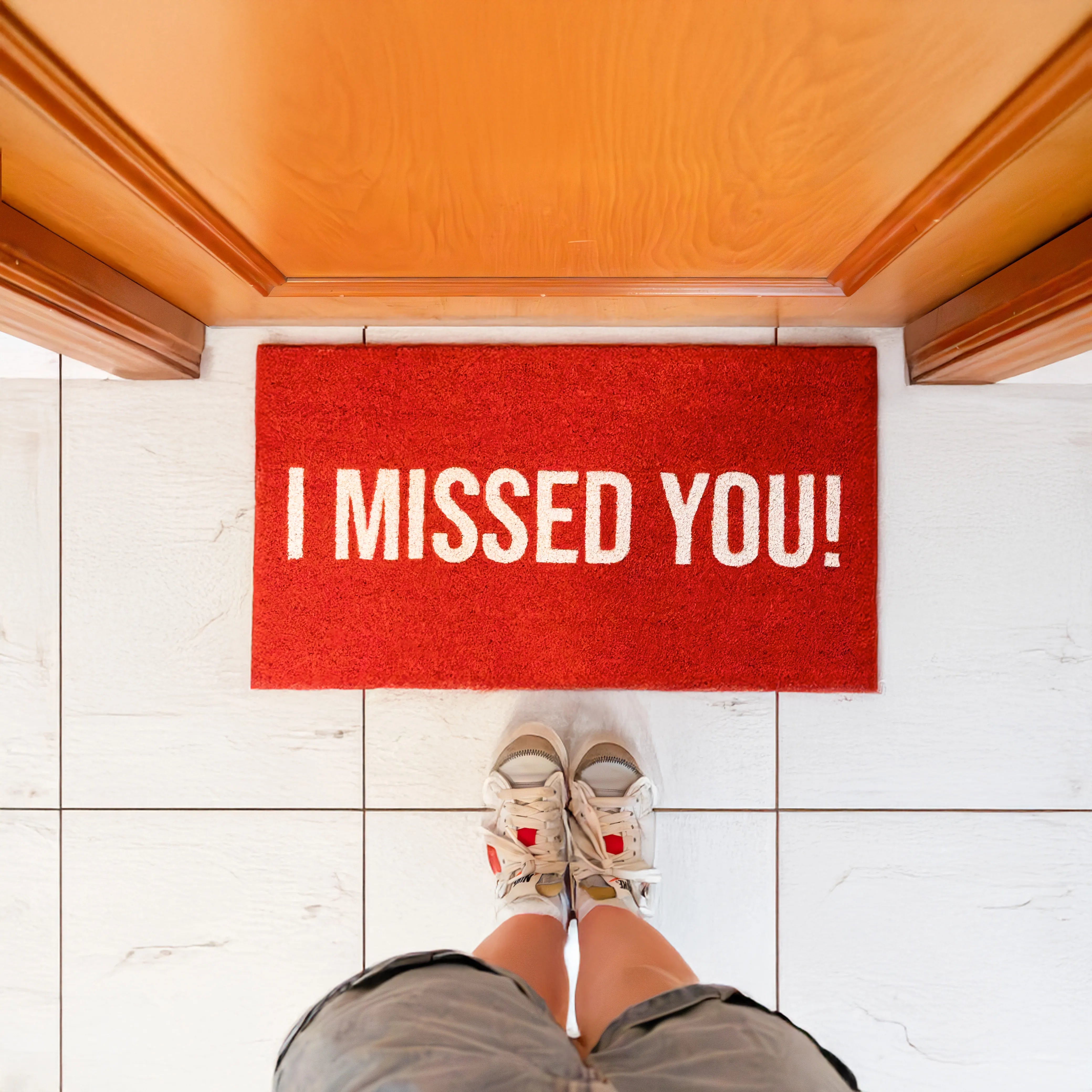 Felpudo “I missed you”