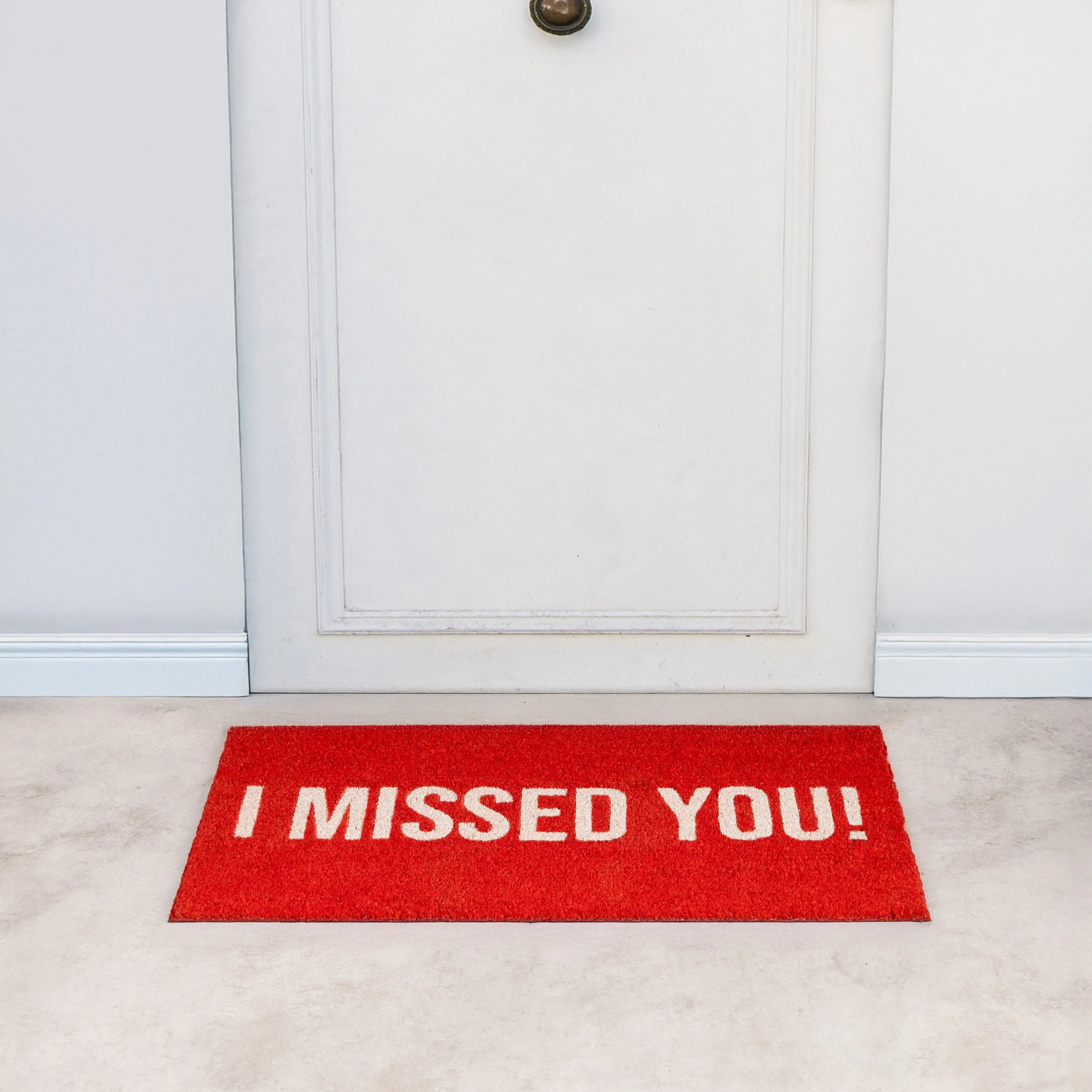 Felpudo “I missed you”