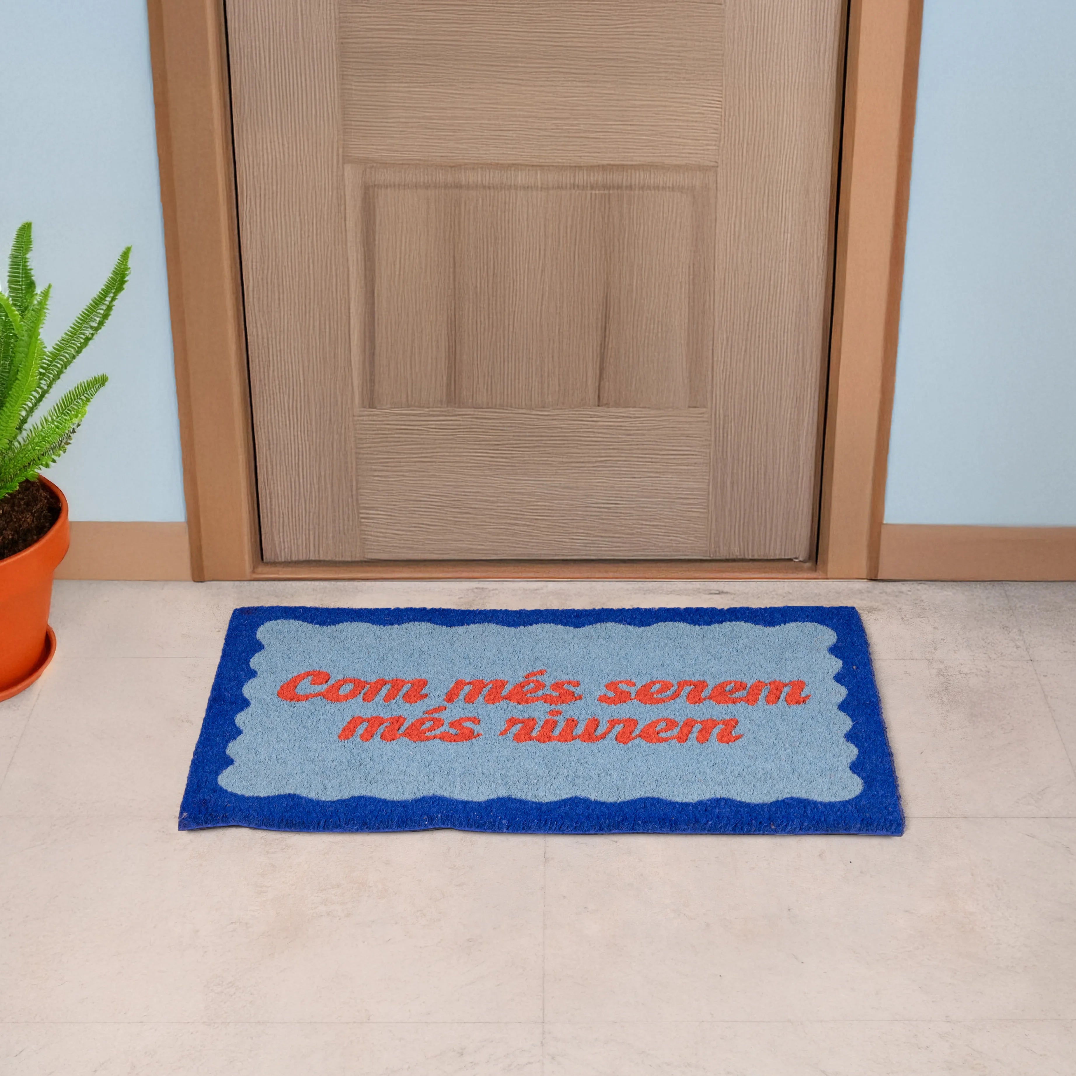 Felpudo “Com més serem més riurem”