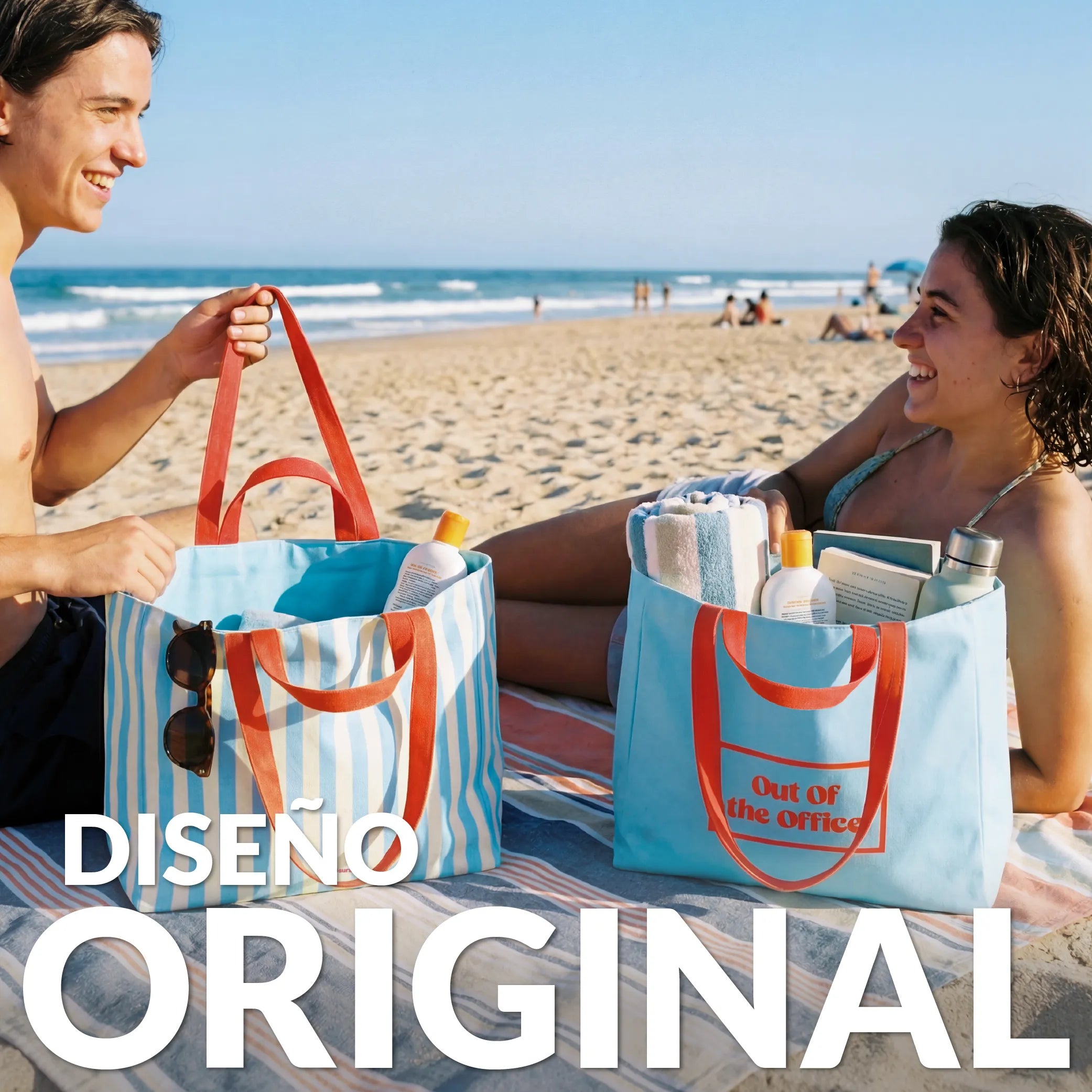 Sac de plage “Out of the office”