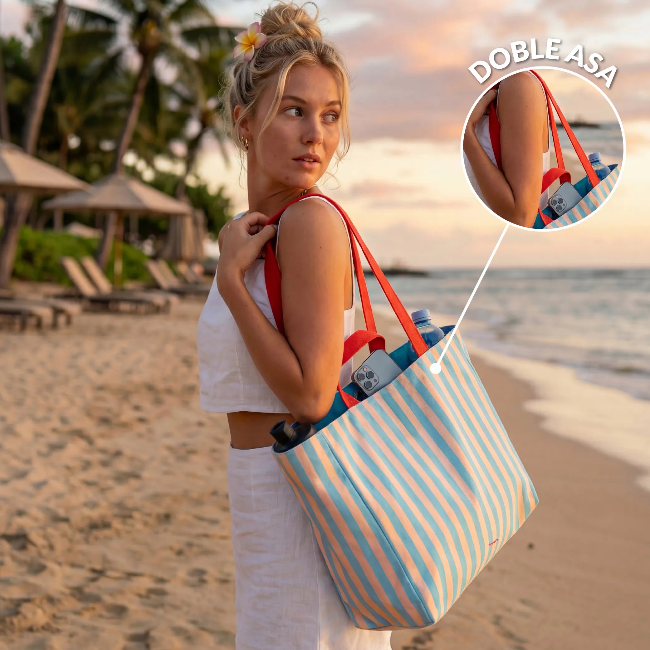 Sac de plage “Out of the office”