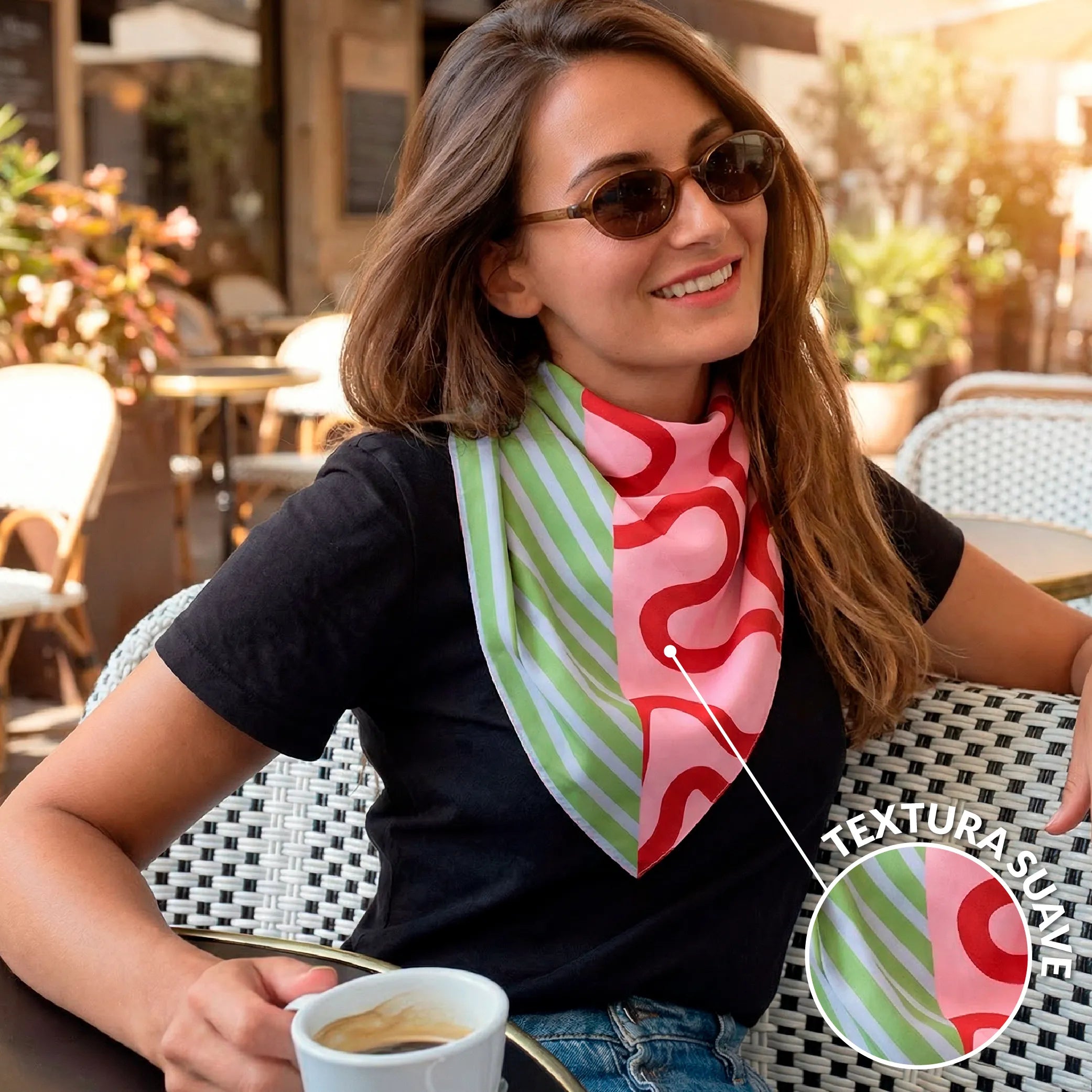 Bandana “Ondas y rayas”