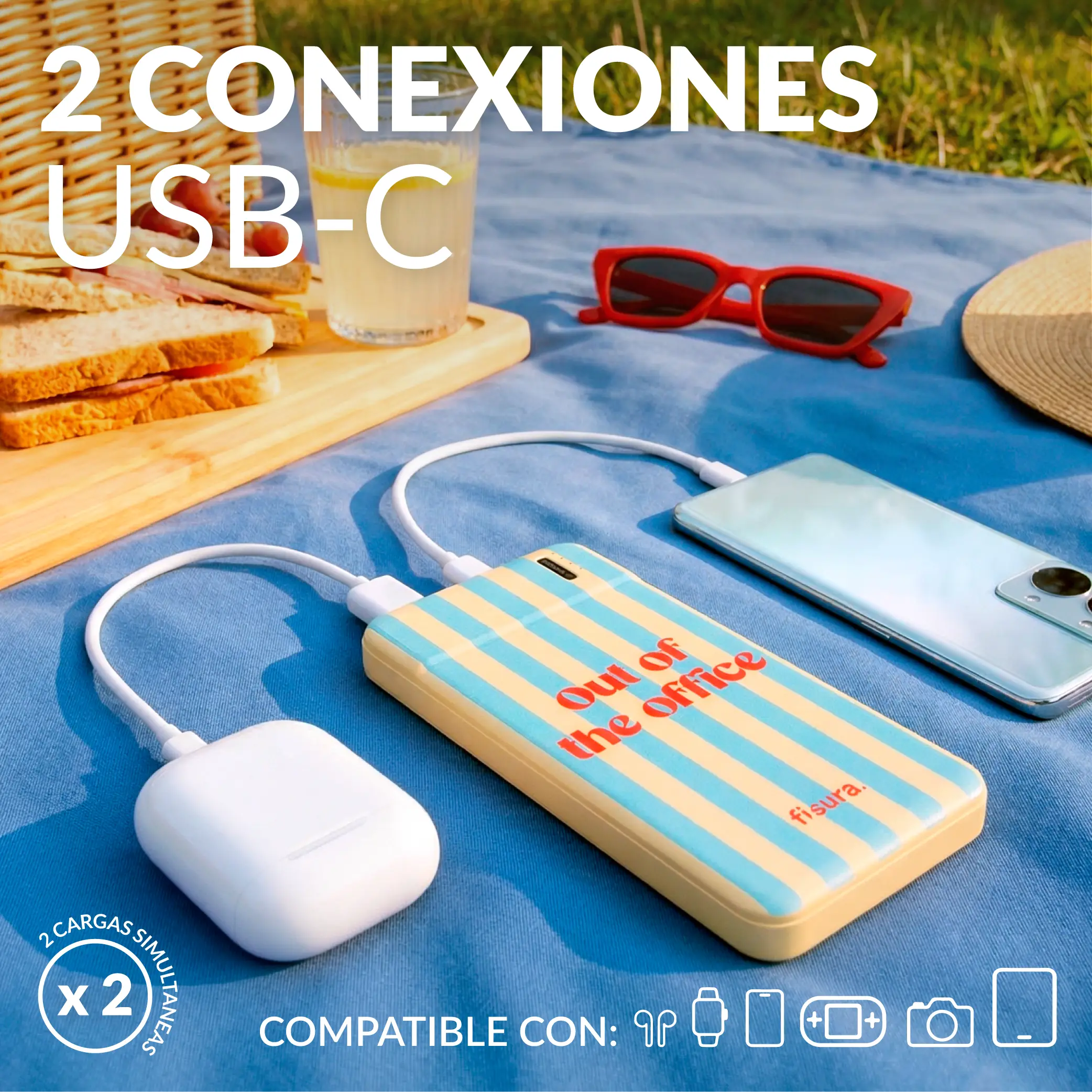 Batería portátil "Out of the office"
