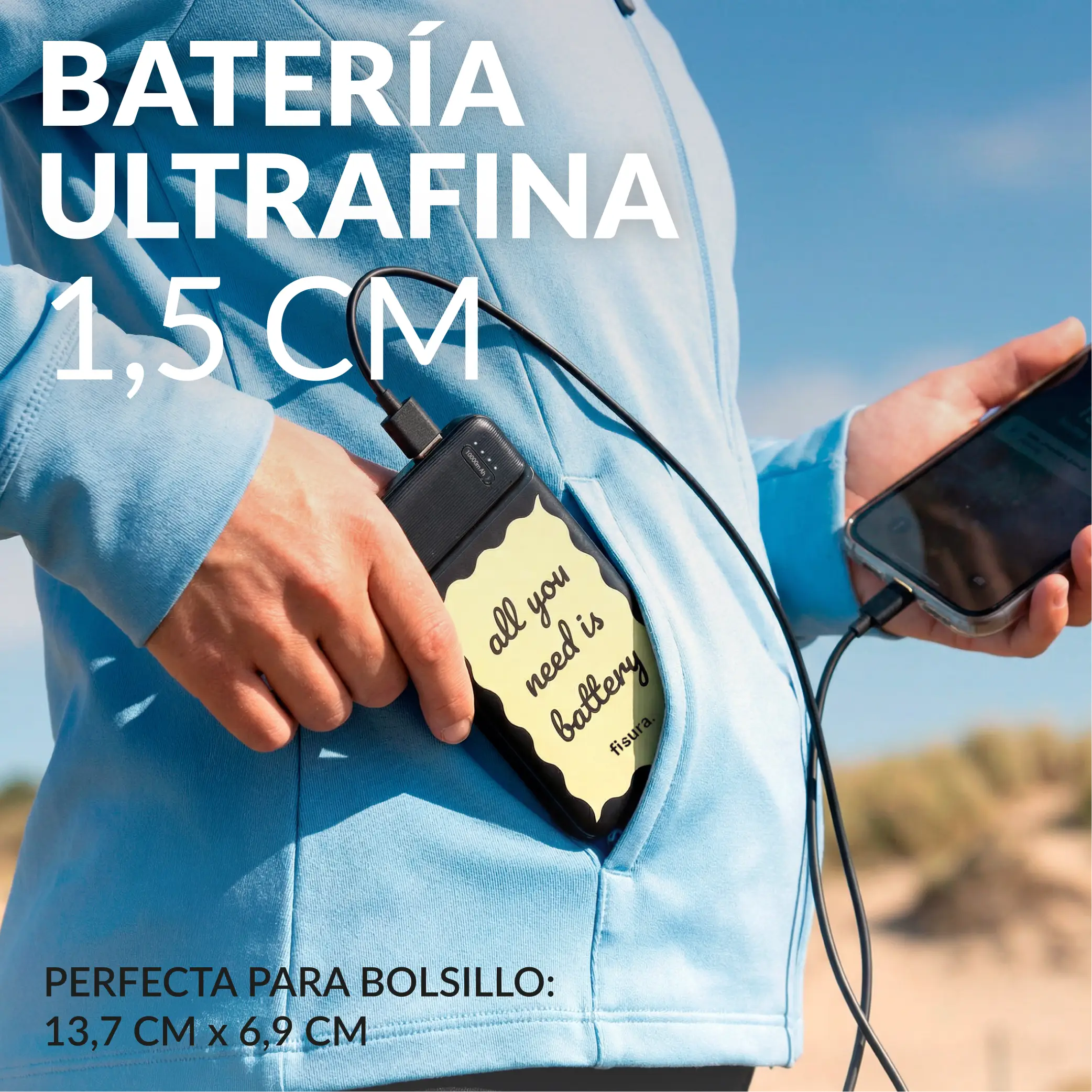 Batería portátil "All you need is battery"