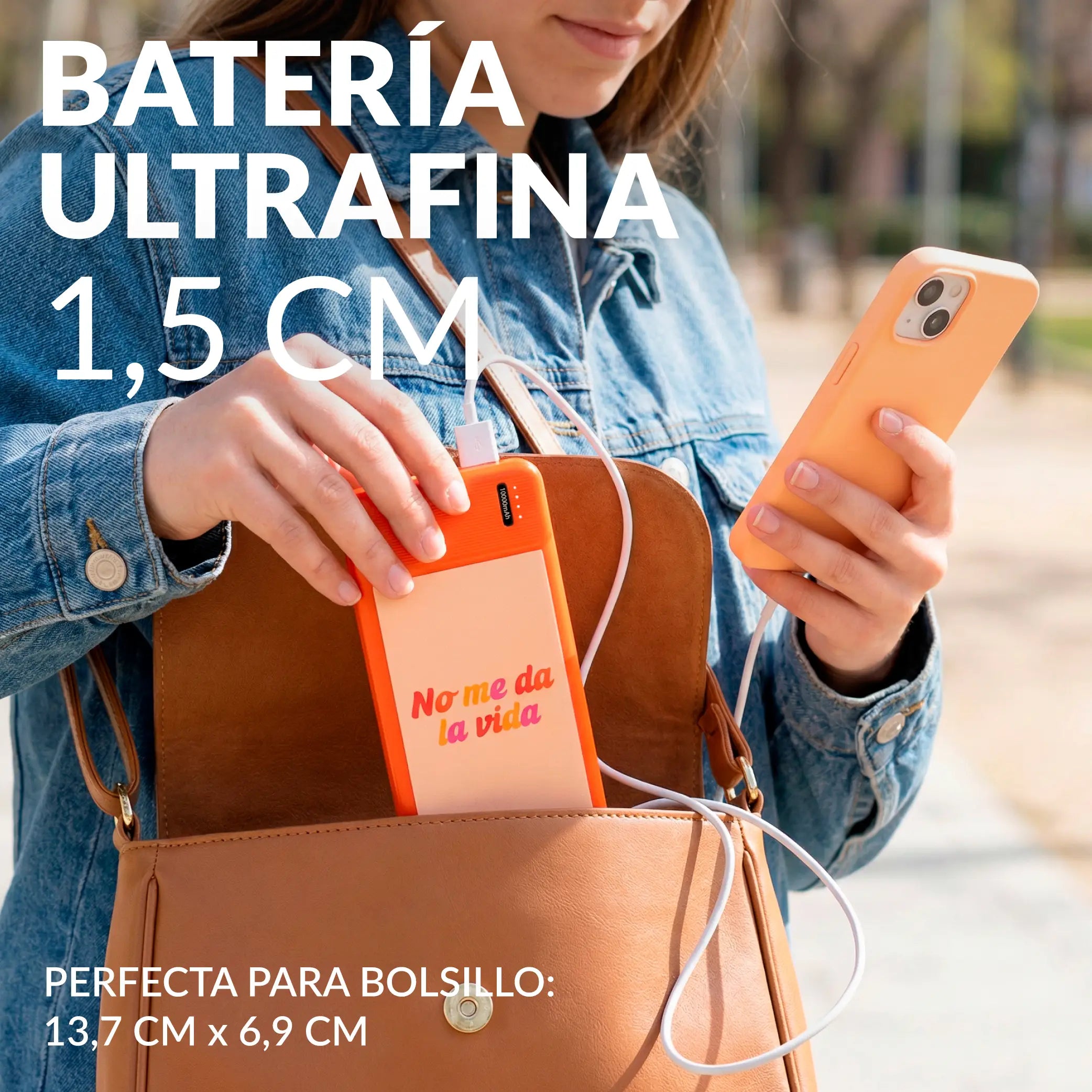 Batería portátil "No me da la vida"