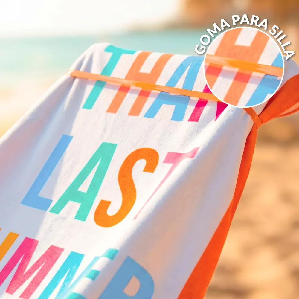 Toalla playa "hotter than last summer"