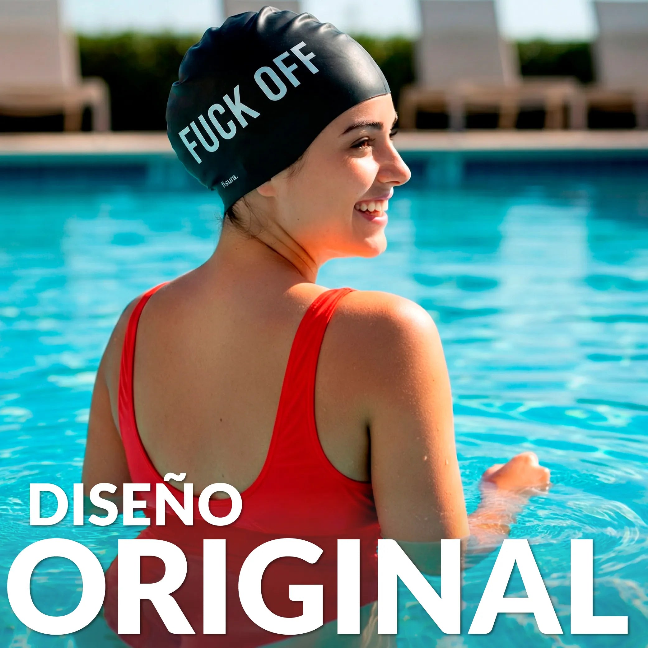 Gorro de piscina “Fuck off”