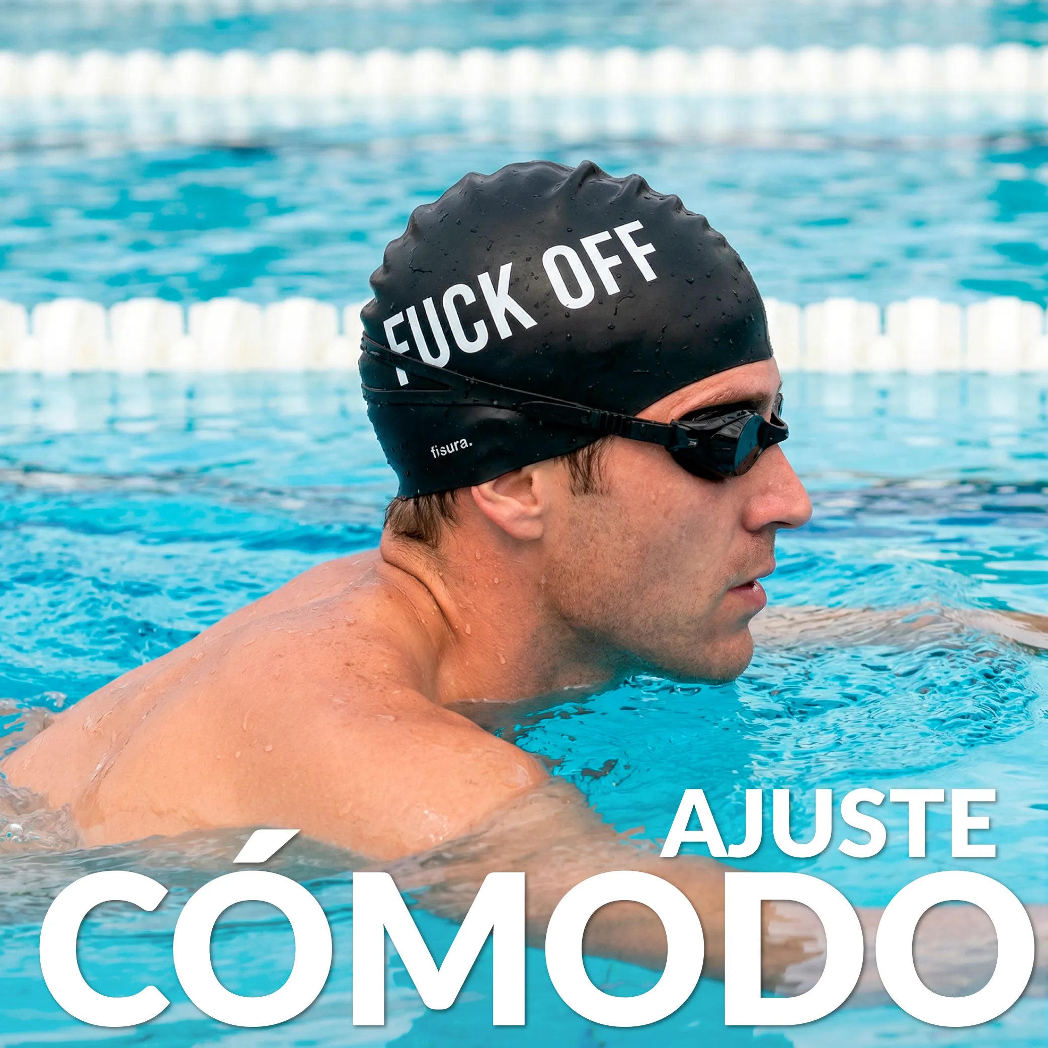 Gorro de piscina “Fuck off”