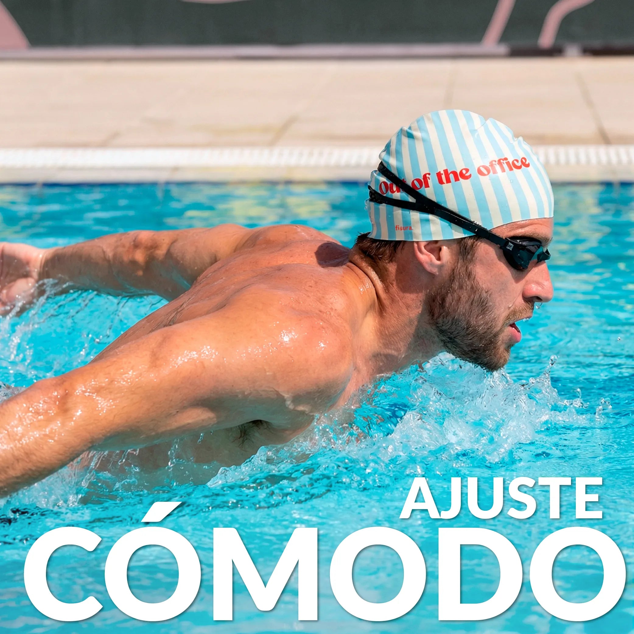Gorro de piscina “Out of the office”