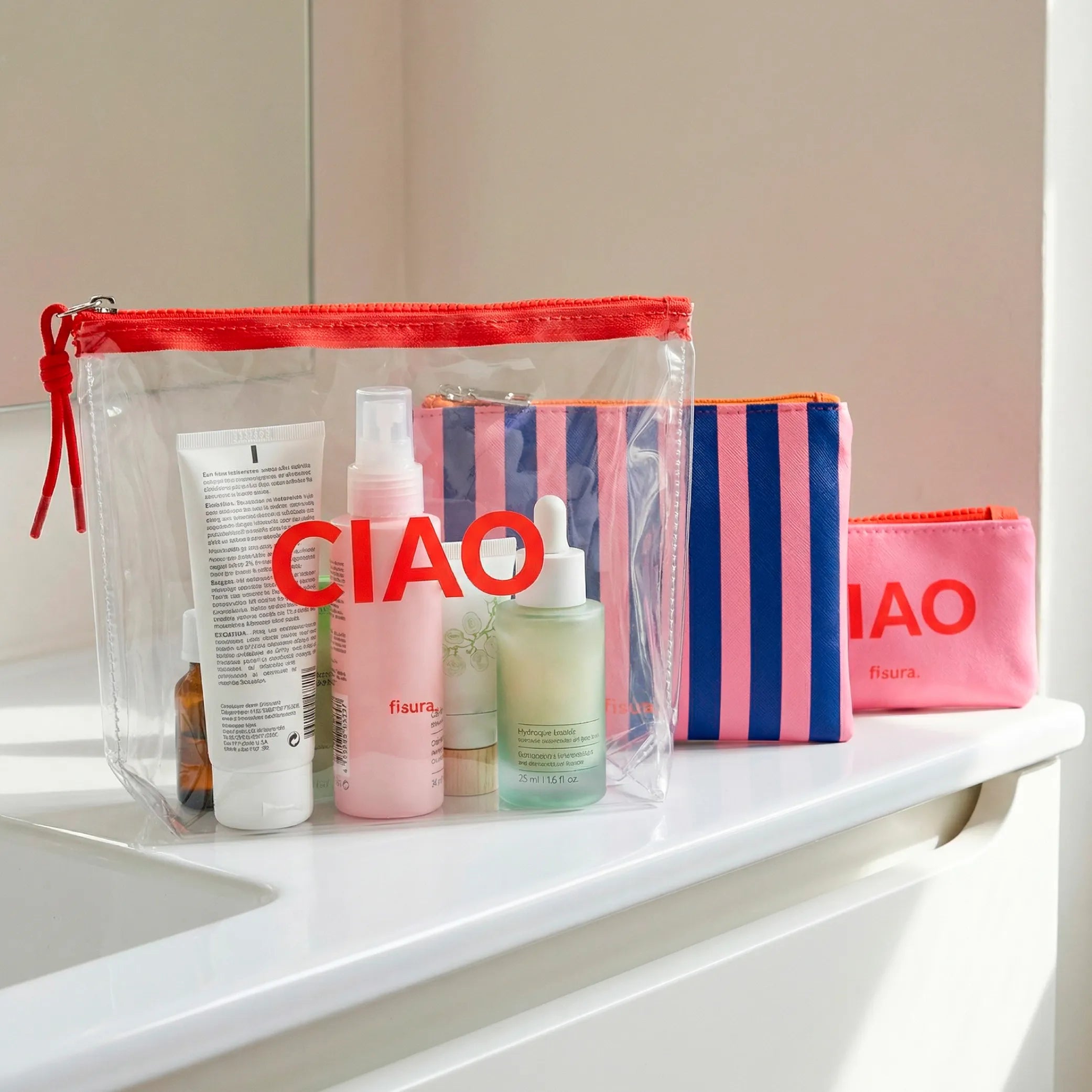 Trousse de toilette triple “Ciao”