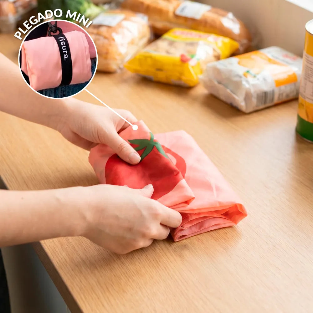 Bolsa compra plegable tomates