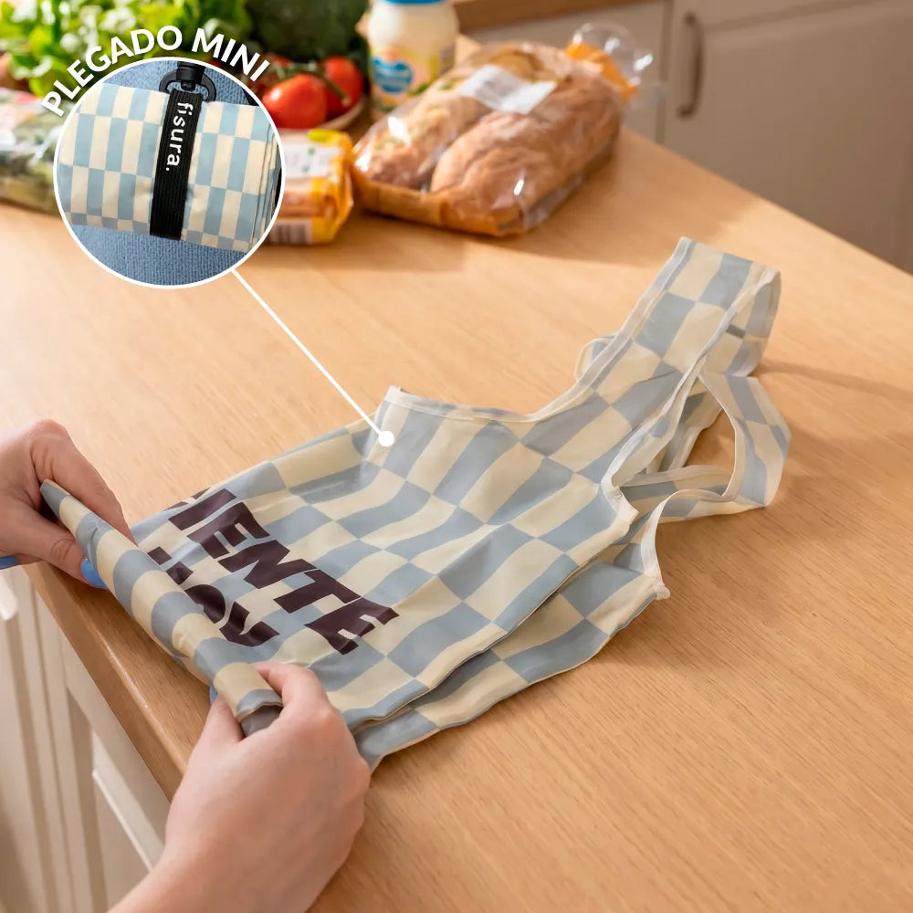 Bolsa compra plegable "Suficiente por hoy"