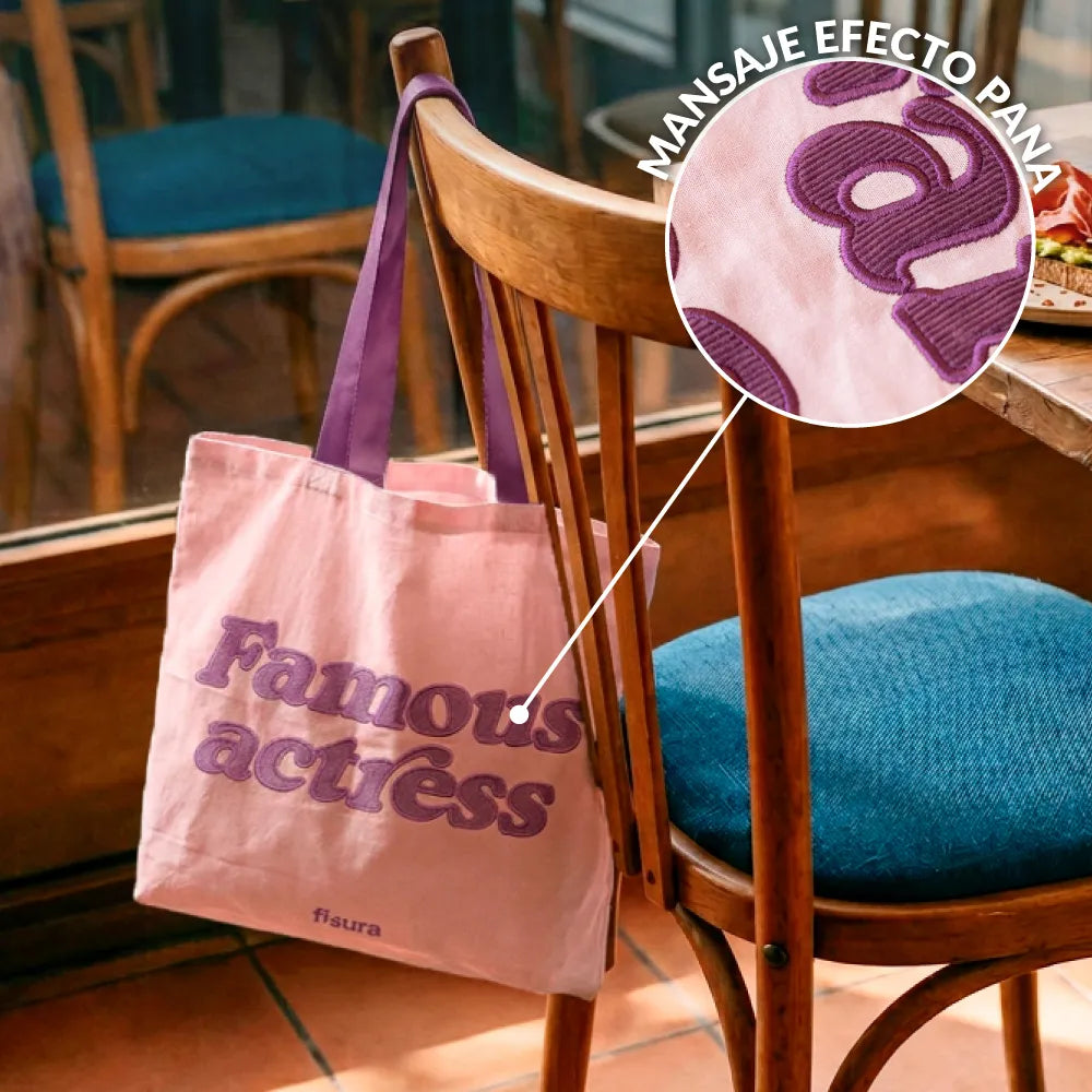 Tote bag pana "Famous actress"