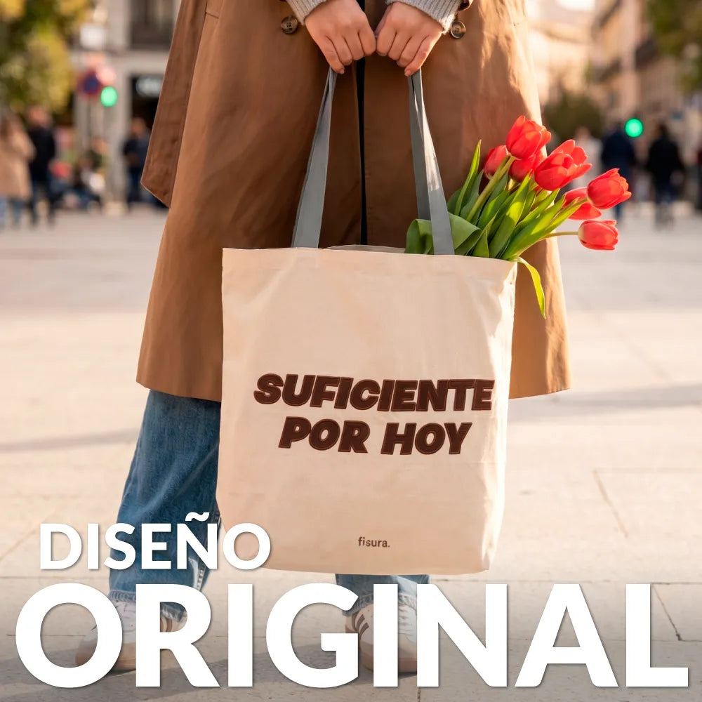 Tote bag pana "Suficiente por hoy”