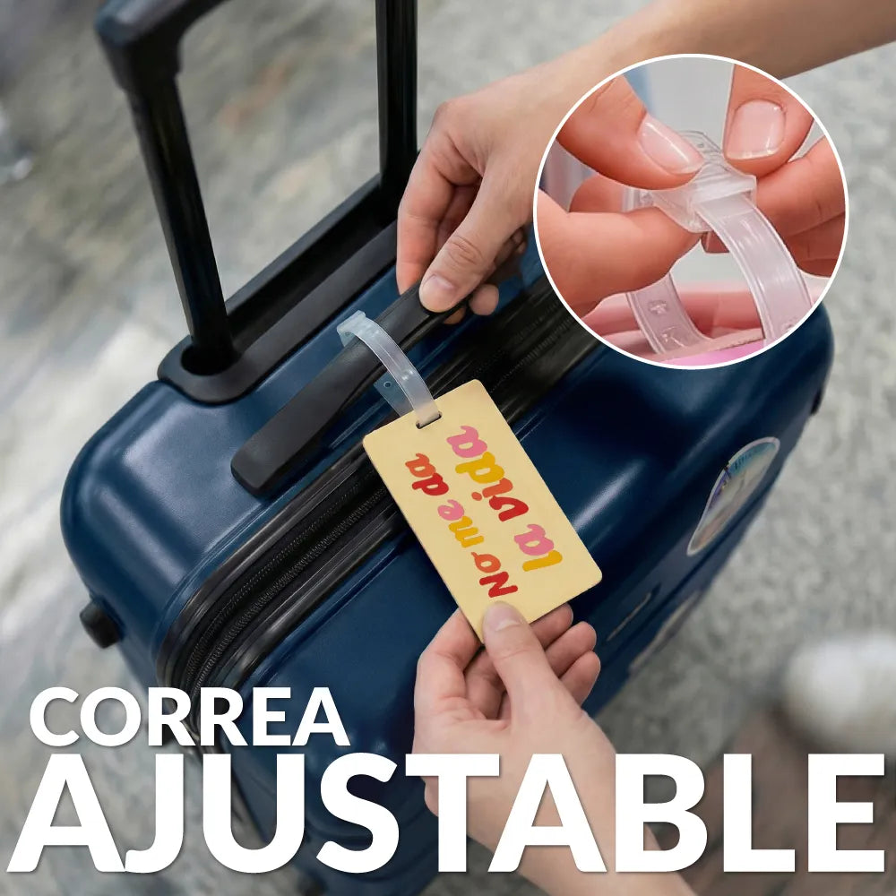 Identificador de maleta "No me da la vida"