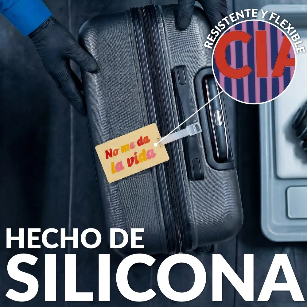 Identificador de maleta "No me da la vida"