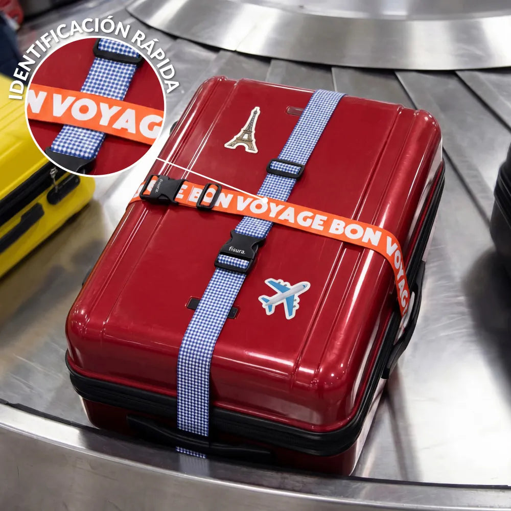 Cinta para maleta “Bon voyage”