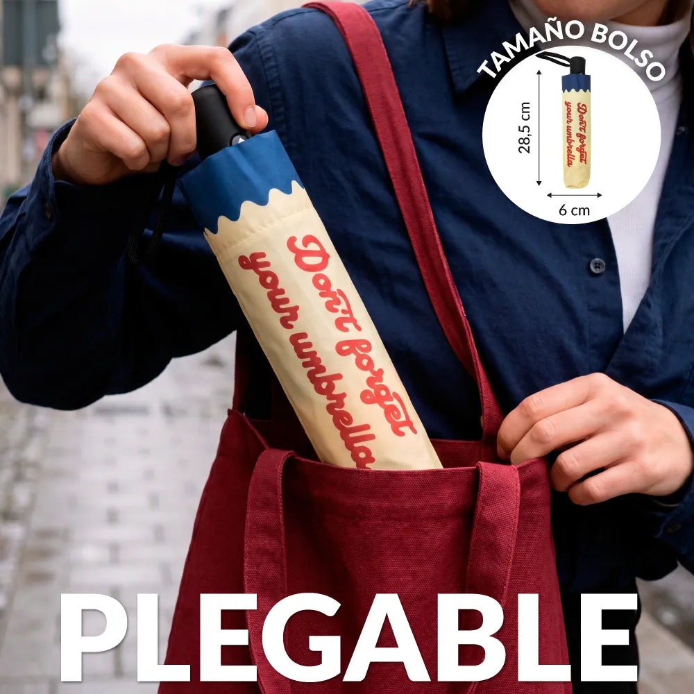 Paraguas plegable “Don’t forget your umbrella”