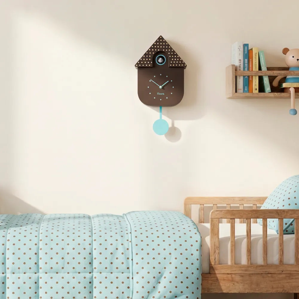 Reloj cuco casita lunares