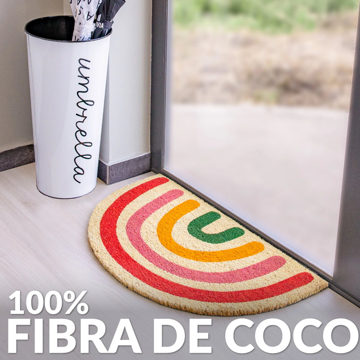 Felpudo "Arcoíris boho"