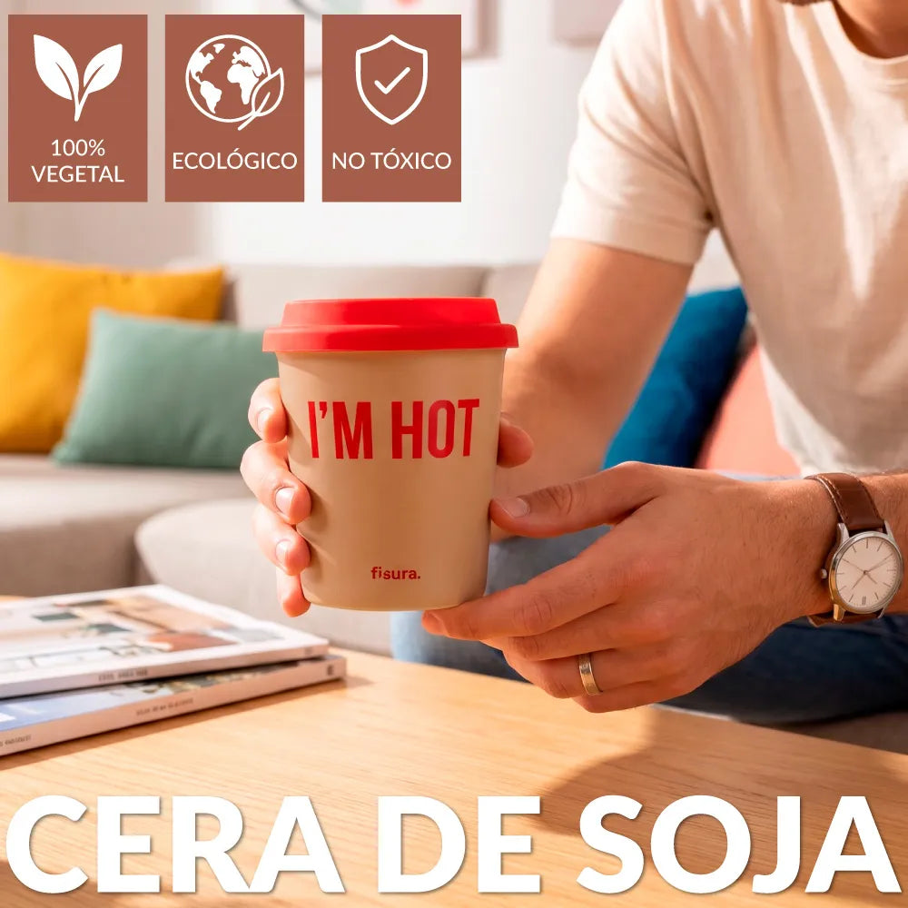 Bougie multi-usages “I’m hot” – café