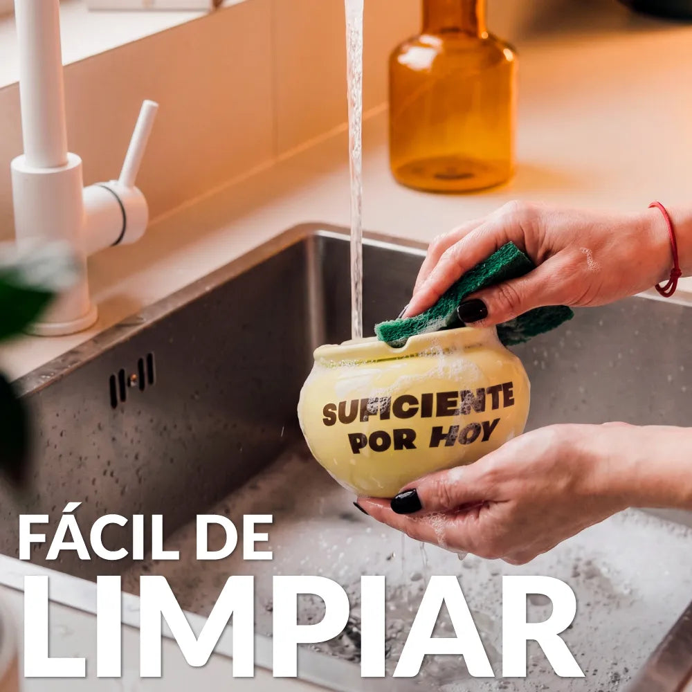 Cenicero con tapa “Suficiente por hoy”