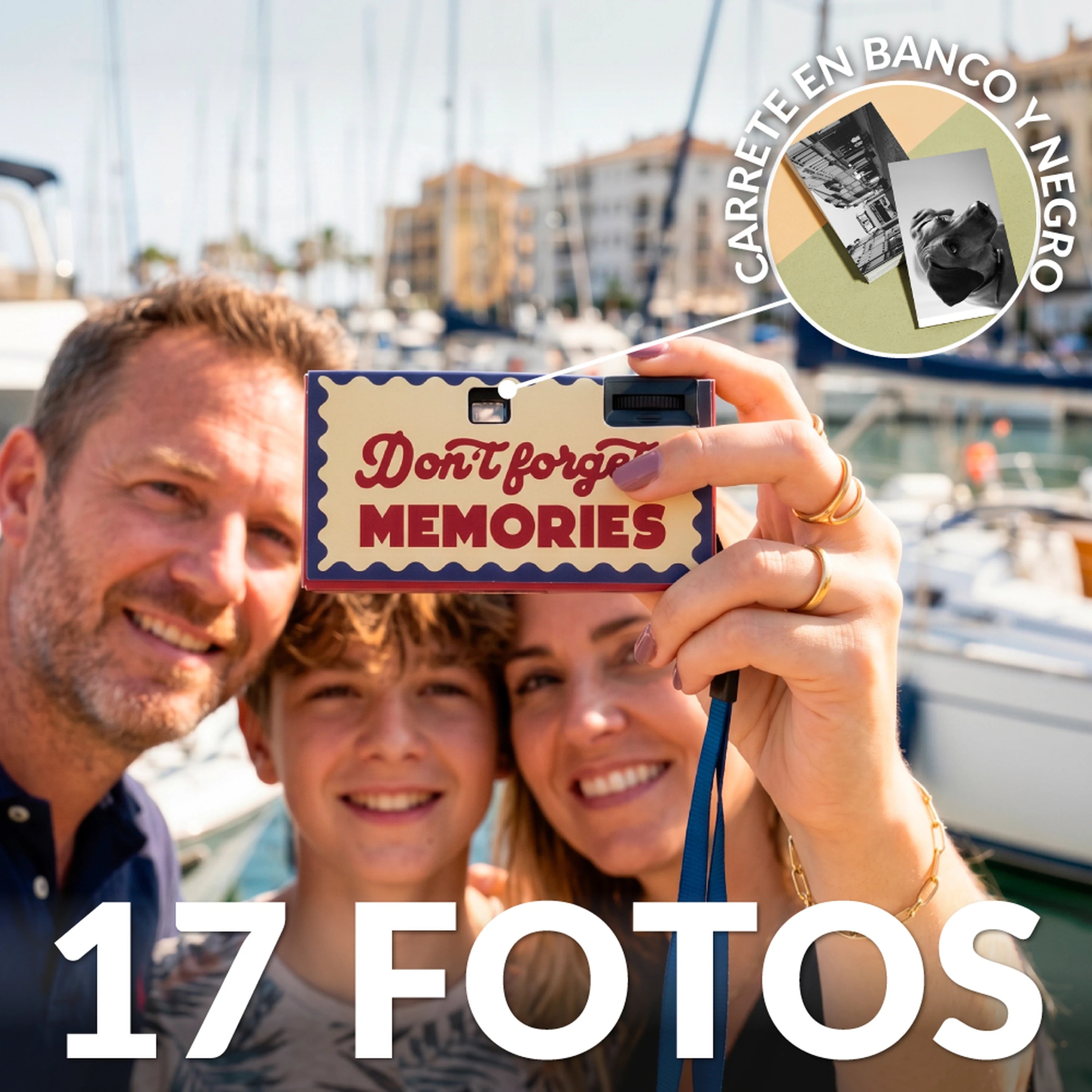 Cámara desechable “Don’t forget: memories”