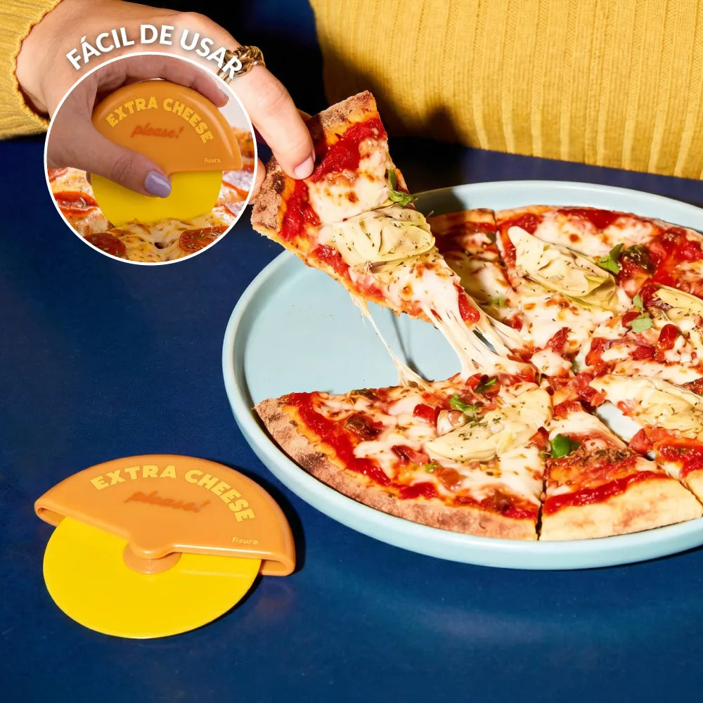 Corta pizza “Extra cheese, please”