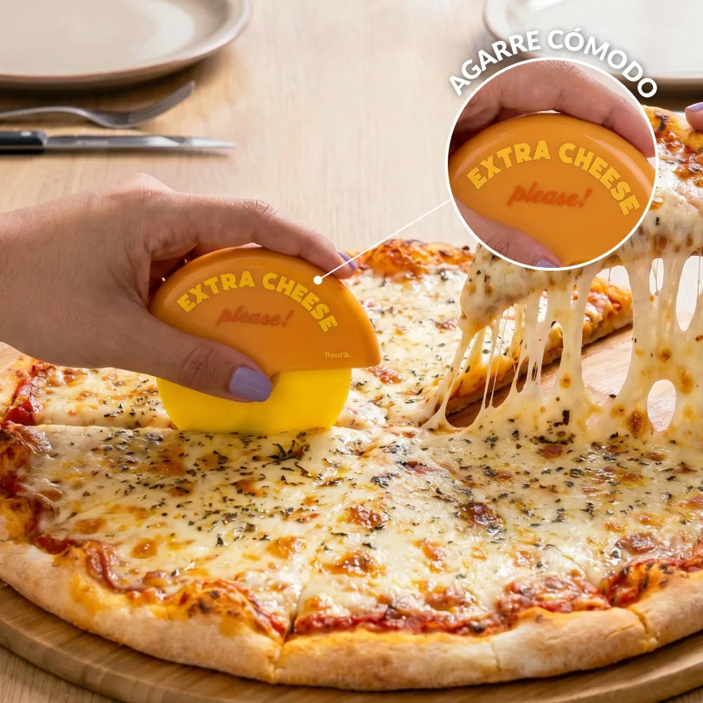 Corta pizza “Extra cheese, please”
