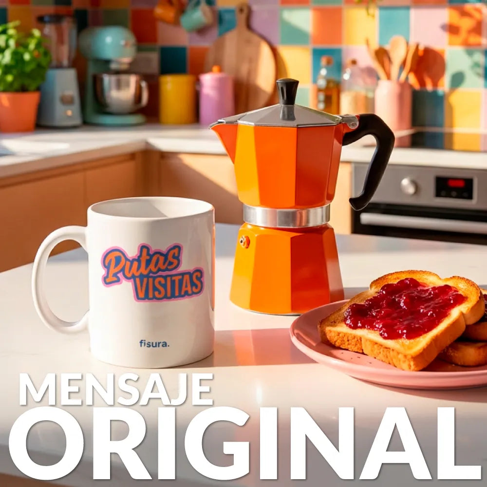 Taza “Putas visitas”