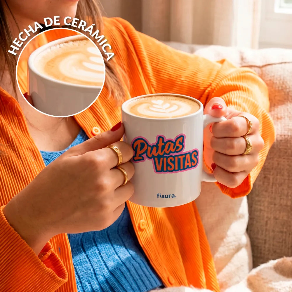 Taza “Putas visitas”
