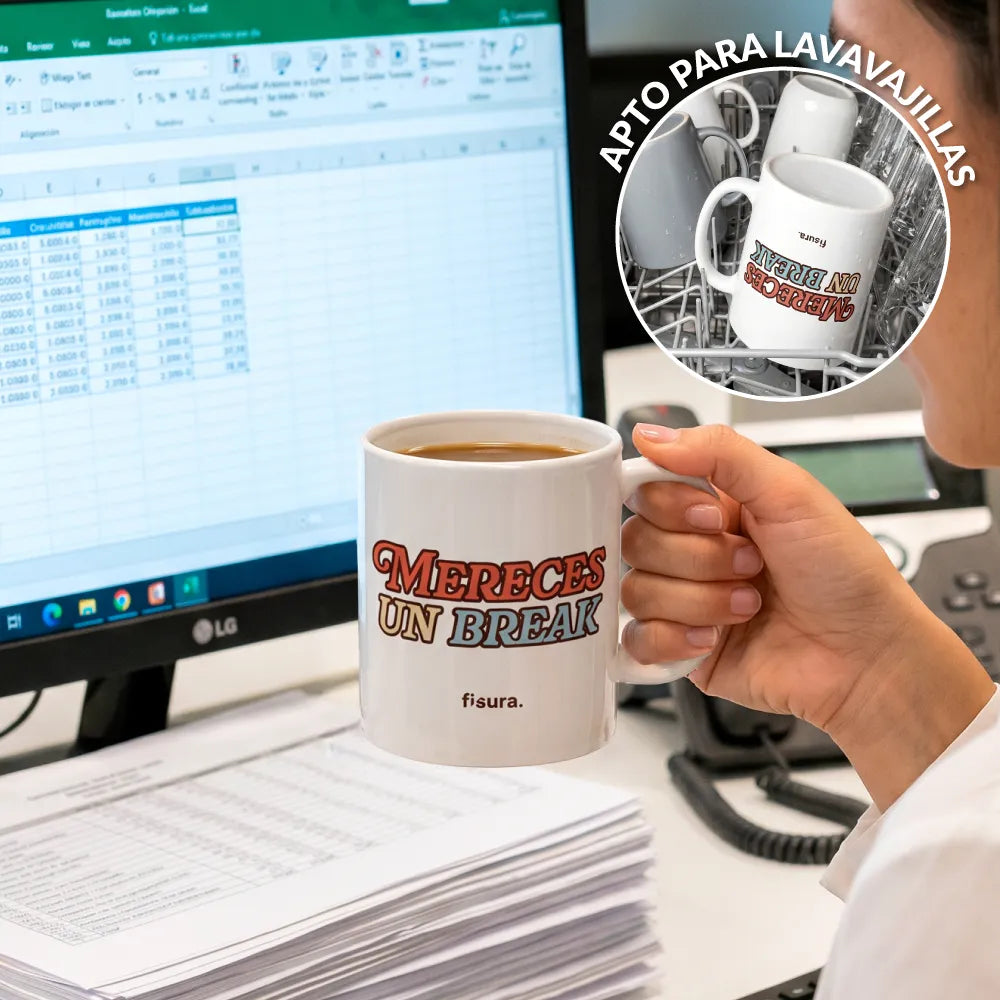 Taza “Mereces un break”