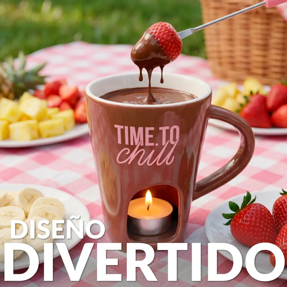 Taza fondue “Time to chill”