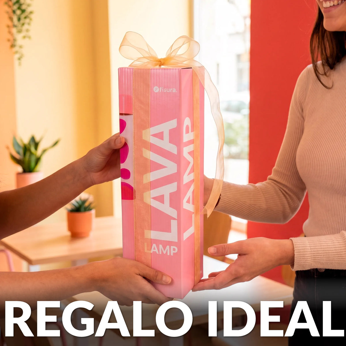 Lámpara de lava monocromática rosa de 30 cm