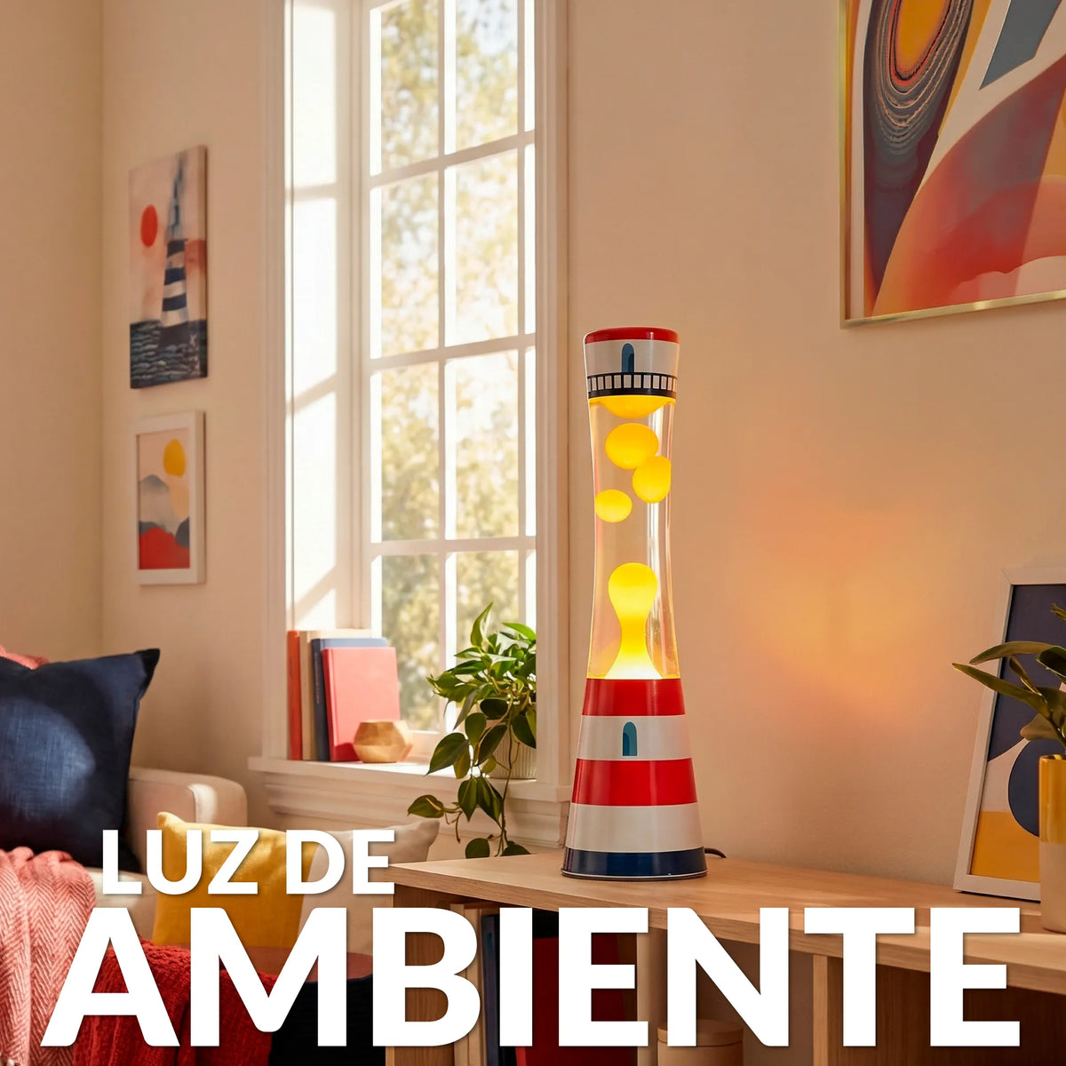 Lámpara de lava “faro”