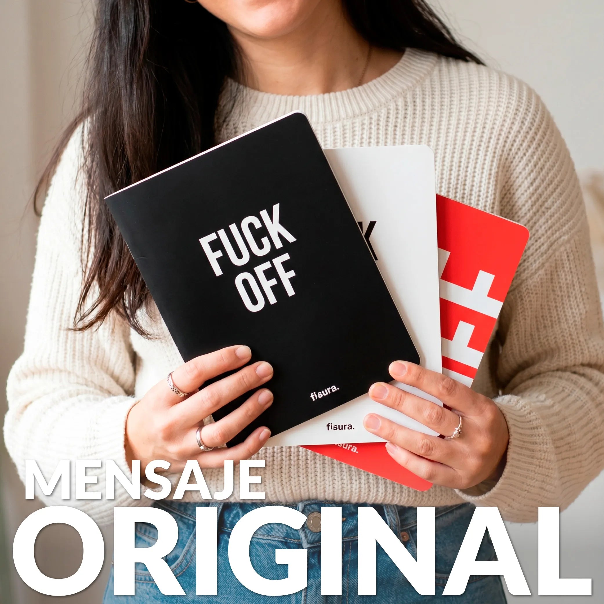Libreta A5 “Fuck off” pack de 3